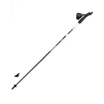 Gabel Stride Light FLS 110 cm fiksuoto ilgio šiaurietiško ėjimo lazdos (aliuminis, kamštinė rankena, juoda/raudona)