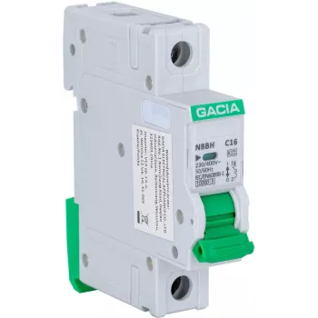 GACIA N8BH 10kA C kreivės vienpolio 25A automatinis jungiklis