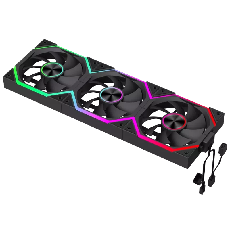 Gamemax FN12A-N2 WL korpuso ventiliatorius, juodas