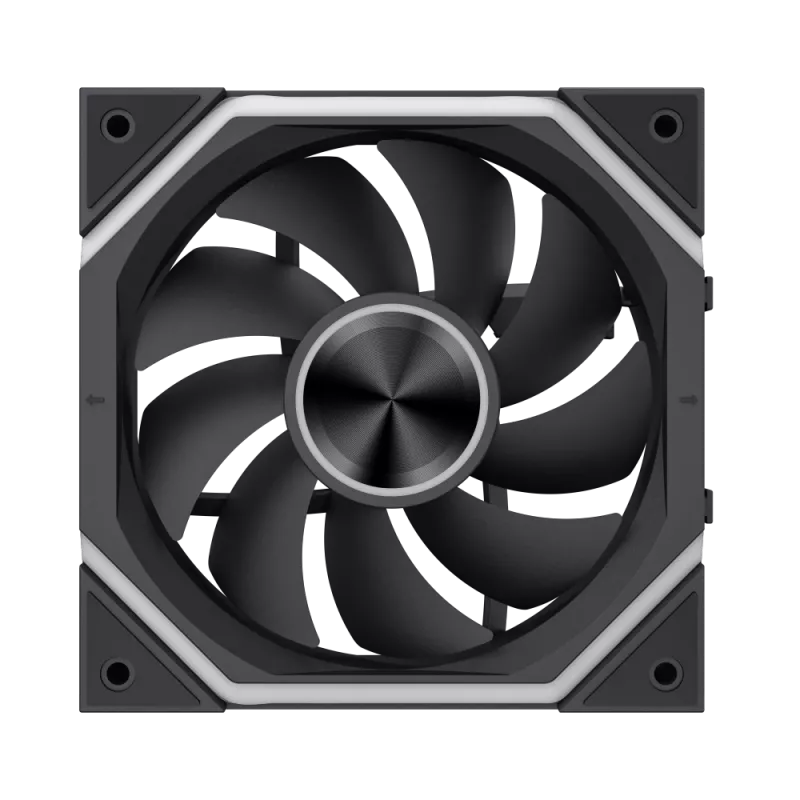 Gamemax FN12A-N2 WL korpuso ventiliatorius, juodas