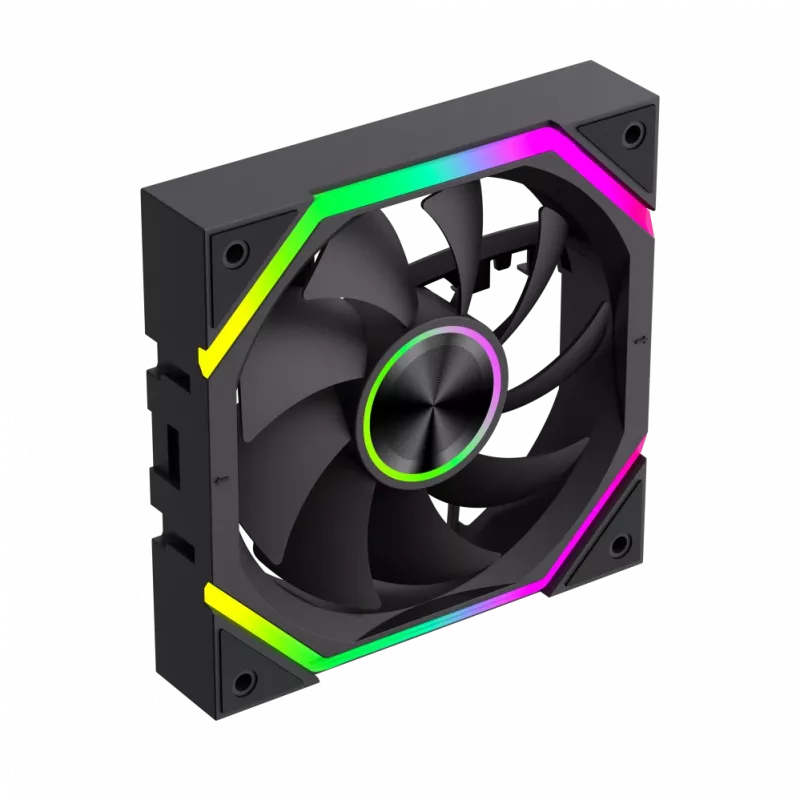 Gamemax FN12A-N2 WL korpuso ventiliatorius, juodas