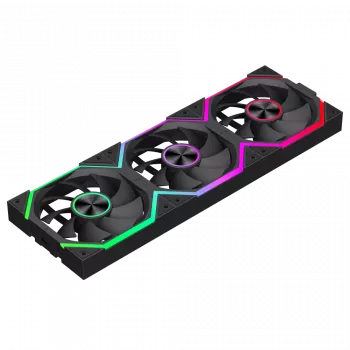 Gamemax FN12A-N2 WL korpuso ventiliatorius, juodas