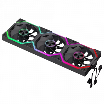 Gamemax FN12A-N2 WL-R korpuso ventiliatorius juodas