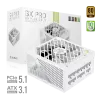 GAMEMAX GX PRO 850G WH 850W 80+ Gold modulinis maitinimo šaltinis, baltas