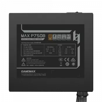 GAMEMAX MAX P750B 750W Bronze nemodulinis maitinimo šaltinis