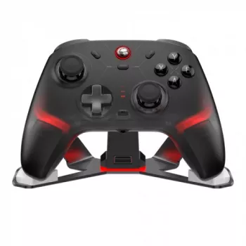 GameSir Cyclone 2 Tri-Mode belaidis žaidimų valdiklis su Hall Effect svirtimis ir trigeriais, RGB apšvietimu, programuojamais galiniais mygtukais, 6 ašių giroskopu, 20h baterija – juoda