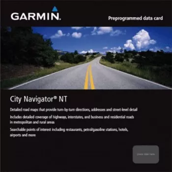 Garmin City Navigator Europe NTU microSD/SD kortelė su viso naudojimo laiko žemėlapių atnaujinimais