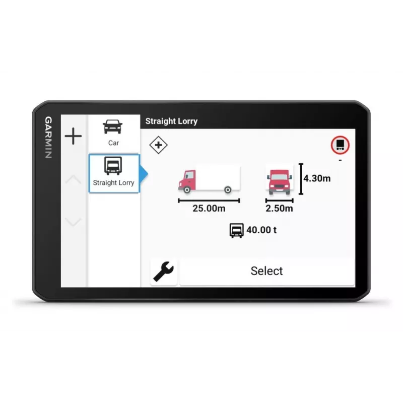 Garmin Dezl LGV720 GPS Navigatorius su 6,95 colio ekranu, Šiaurės Amerikos žemėlapiais, maršrutais sunkvežimiams