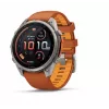 Garmin Fenix 9 Pro – inReach palydovinis ryšys, 47 mm titano korpusas su rudens oranžine/spalvotos oranžinės spalvos silikono apyranke