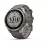 Garmin fenix 9 Pro – inReach, saulės baterija, 47 mm titanas su Pebble Grey silikoniniu dirželiu
