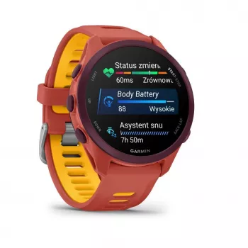 Garmin Forerunner 170 Music GPS Running Watch, Berry Case su Red Pink/Mango dirželiu
