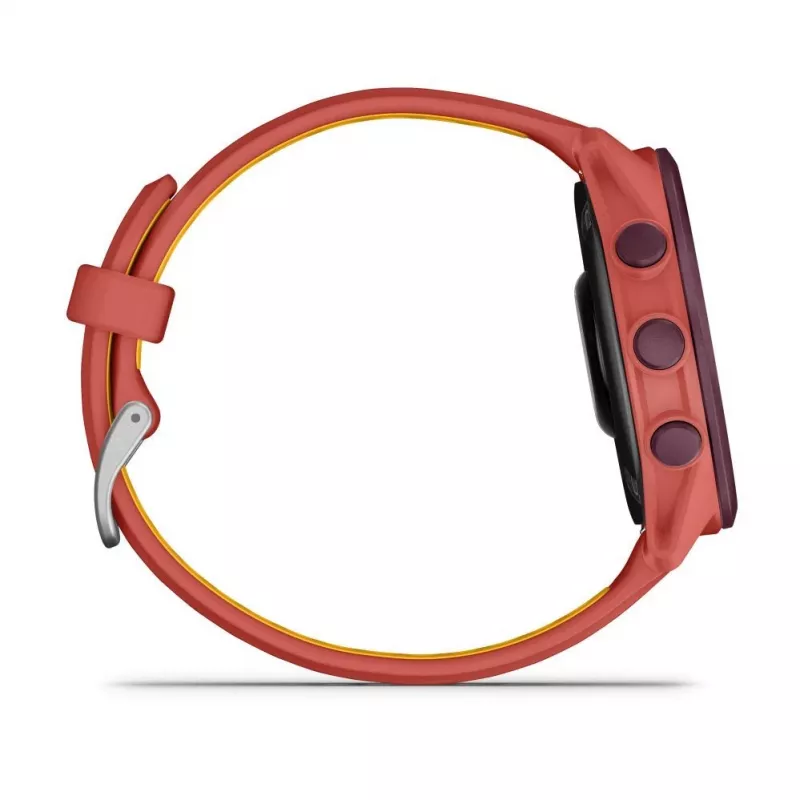 Garmin Forerunner 170 Music GPS Running Watch, Berry Case su Red Pink/Mango dirželiu