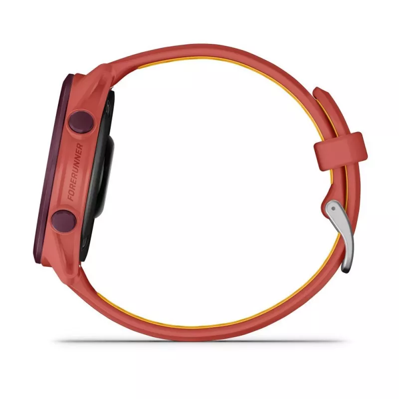 Garmin Forerunner 170 Music GPS Running Watch, Berry Case su Red Pink/Mango dirželiu