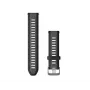 Garmin Quick Release silikoninis laikrodžio dirželis 20mm juodas/šiferio pilkas 010-11251-AG