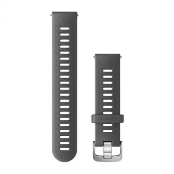 Garmin Quick Release Silicone Watch Band 20mm – pilka (010-11251-9S), tinka Venu, Forerunner 245/55/645
