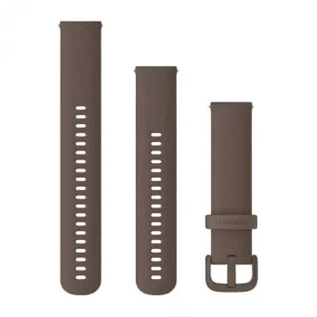 Garmin QuickFit 20 mm silikoninis laikrodžio dirželis, kavos rudos spalvos