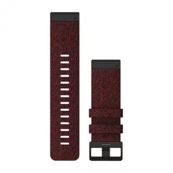 Garmin QuickFit 26 laikrodžio dirželis, raudonas nailonas su melanžo efektu