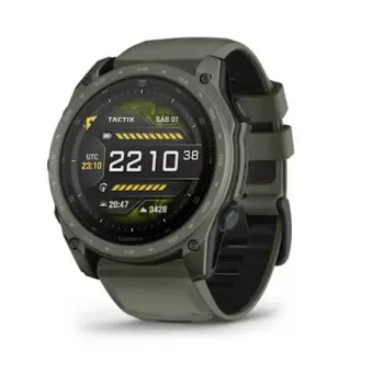 Garmin tactix 8 AMOLED 51 mm Cerakote išmanusis laikrodis su Applied Ballistics Ultralight skaičiuokle, alyvuogių žalia