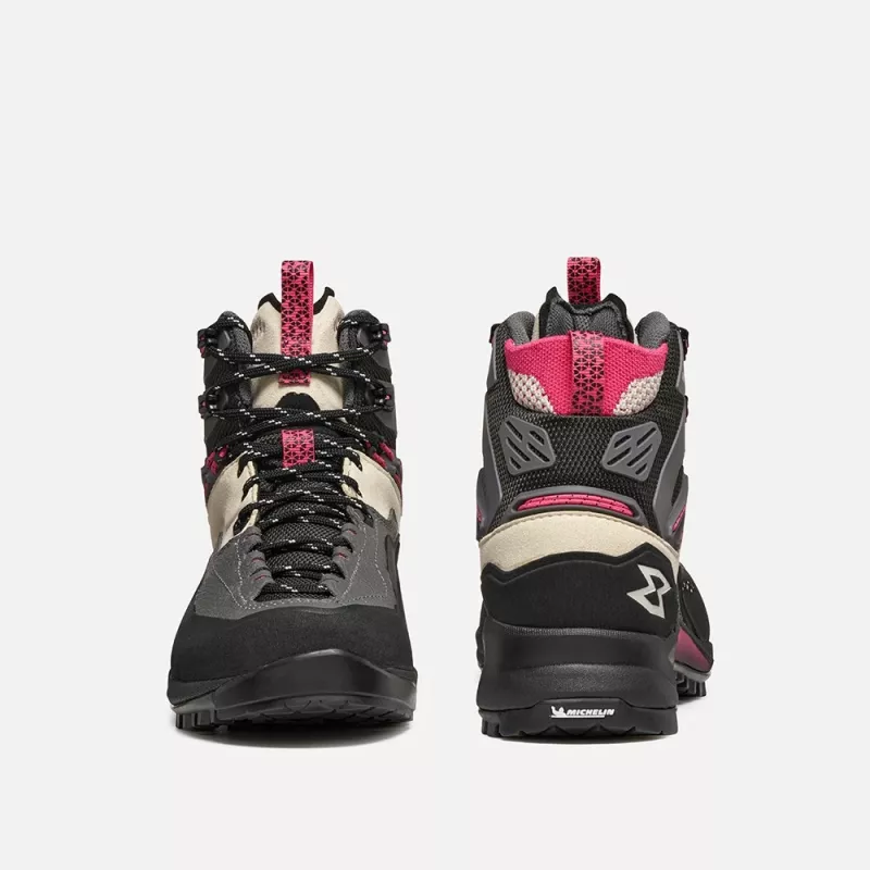 Garmont Akron Mid GTX moteriški trekkingo batai pilki/avietinės rožinės spalvos, 39 dydis