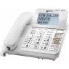 Geemarc CL595 Laidinis Senjorų Telefonas su Atsiliepimo Aparatu, Laisvų Rankų Režimu, Vizualiniu Skambučio Indikatoriumi, Pritaikytas Klausos Aparatams, Avariniu Pakabuku, Baltas
