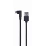 GEMBIRD Angled Braided USB-A to 8-pin Lightning Cable 0.2 m Juoda