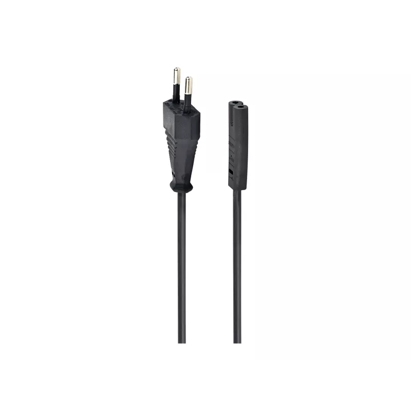GEMBIRD Cablexpert PC-184-VDE maitinimo laidas, C7, VDE patvirtintas, juodas, 1,8 m