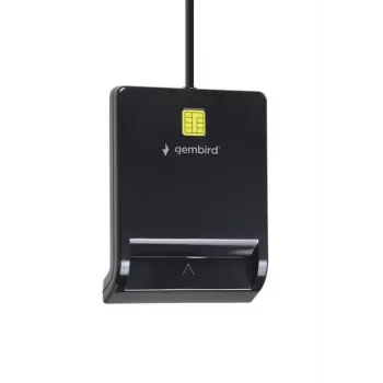 Gembird FD2-SCR Universal USB Smart Card Reader, juoda