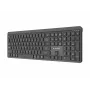 Gembird KB-WPS-03 dviejų režimų profesionalios klasės plonas belaidis klaviatūra, 2.4G + Bluetooth, JAV išdėstymas, juoda