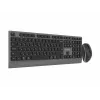 Gembird KBS-WPS-02-CYRL belaidis klaviatūros ir pelės rinkinys su dvejopo ryšio režimu, 2.4G + Bluetooth, rusiškas kirilicos išdėstymas, juodos spalvos