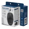 Gembird MUSW2-6B-01 belaidė pelė su dvigubu ryšiu, 2.4 GHz + Bluetooth 5.0, 1600 DPI, 6 mygtukai, juoda