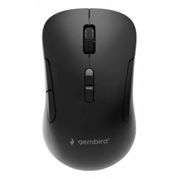Gembird MUSW2-7B-01 belaidė pelė su dvejopu ryšiu (2.4G + Bluetooth), 1600 DPI, 7 mygtukai, juoda
