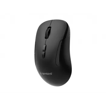 Gembird MUSW2-7B-01 belaidė pelė su dvejopu ryšiu (2.4G + Bluetooth), 1600 DPI, 7 mygtukai, juoda