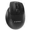 Gembird MUSW3-9B-01 belaidė ergonominė pelė su trimis režimais (2.4 GHz + Bluetooth + USB-C), 2400 DPI, 9 mygtukai, juoda