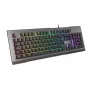GENESIS Rhod 500 RGB žaidimų klaviatūra – membraninė, ispaniškas QWERTY, juoda/pilka