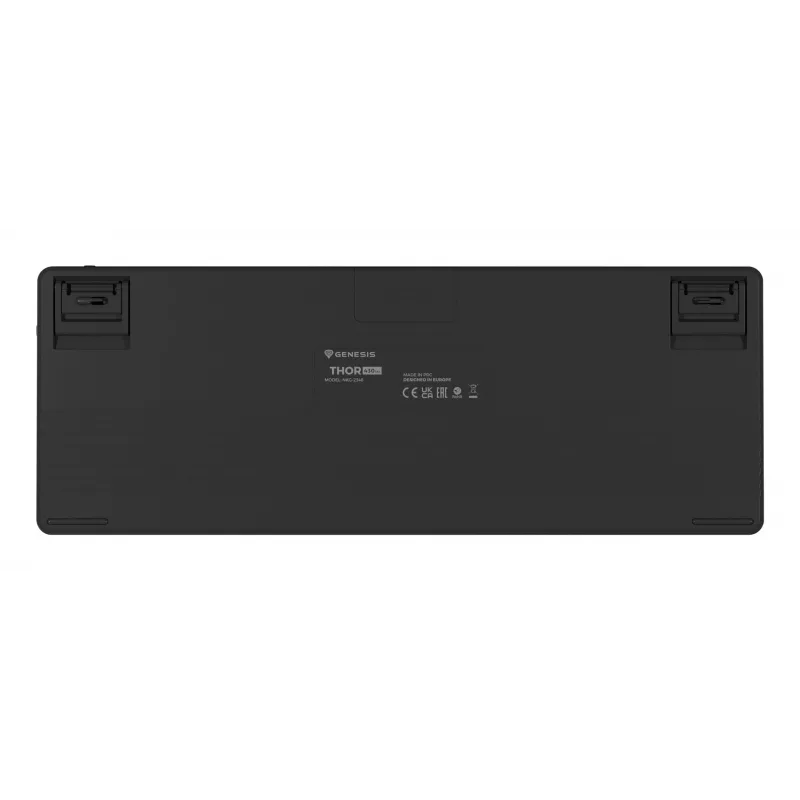 GENESIS Thor 430 TKL belaidė mechaninė žaidimų klaviatūra, Outemu Red jungikliai, RGB foninis apšvietimas, trigubas režimas (USB-C/2,4GHz/Bluetooth), JAV anglų QWERTY, juoda