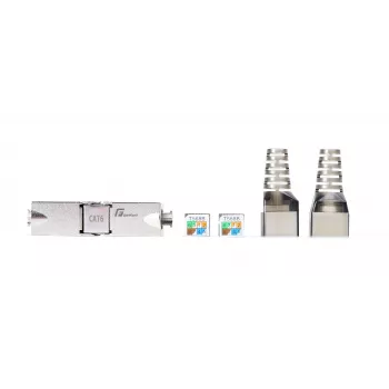 GETFORT 58459 Cat.6 UTP Tool-less RJ45 Keystone Jack, baltas