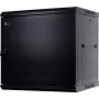 GETFORT CALI 12U sieninis 19 inch serverių spintos korpusas 600x450 mm, plieninės durelės, juodos spalvos