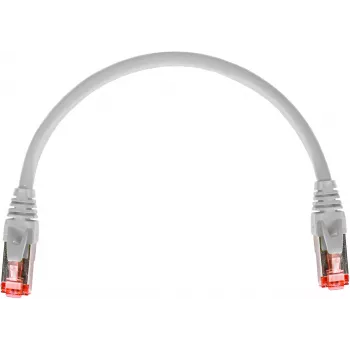 GETFORT Cat.6A S/FTP LSOH Patch Laidas 0,25 m pilkas