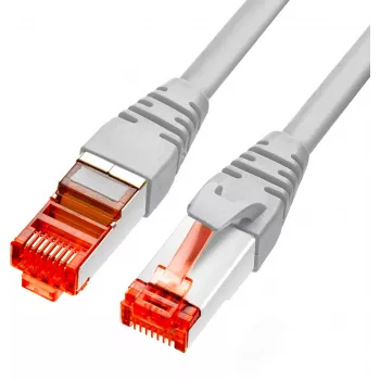 GETFORT Cat.6A S/FTP LSOH Patch Laidas 0,25 m pilkas