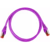 GETFORT Cat.6A S/FTP LSOH Patch Cable 0.5m Violetinė