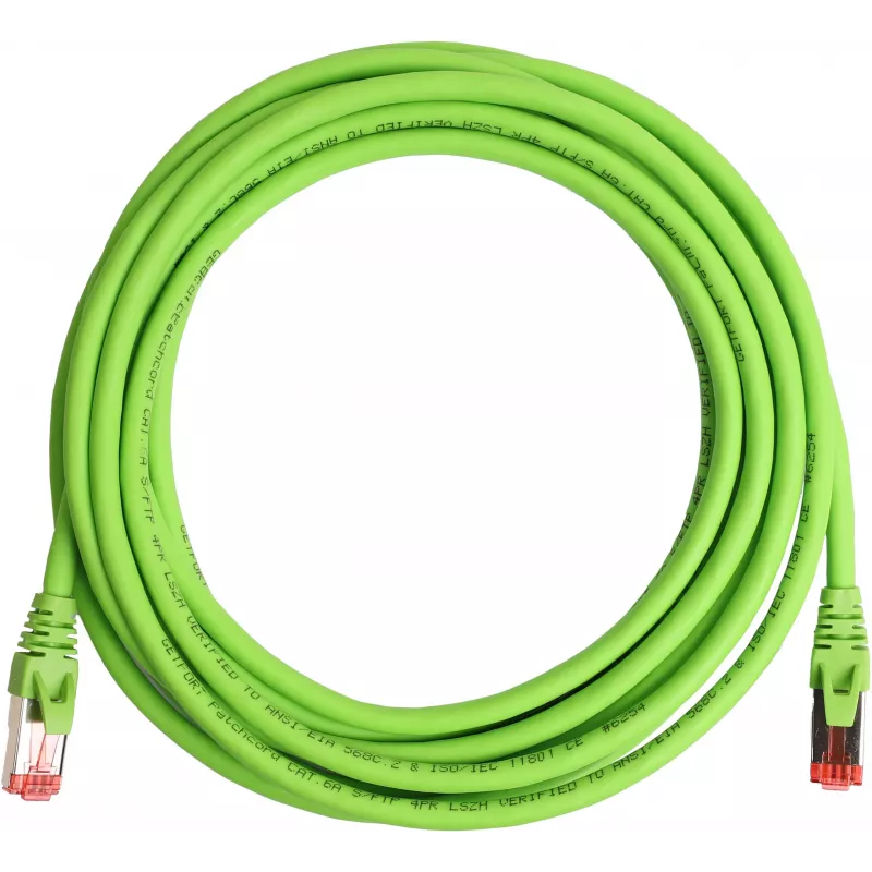 GETFORT Cat.6A S/FTP LSOH Patch Cable 3m Žalia