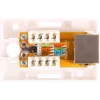 GETFORT GF-1G5EFTP ekranuotas montuojamas ant paviršiaus RJ45 Cat.5e modulis, baltas
