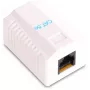 GETFORT GF-1G5EFTP ekranuotas montuojamas ant paviršiaus RJ45 Cat.5e modulis, baltas
