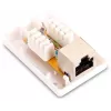 GETFORT GF-1G6FTP Ekranuotas paviršinio montavimo RJ45 lizdas Cat.6, 1 prievadas, baltas