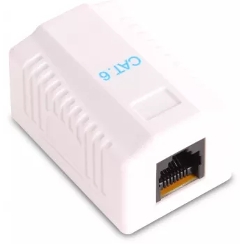 GETFORT GF-1G6FTP Ekranuotas paviršinio montavimo RJ45 lizdas Cat.6, 1 prievadas, baltas