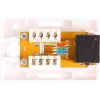 GETFORT GF-1G6UTP Paviršinio montavimo RJ45 Cat.6 UTP tinklo lizdas, baltas
