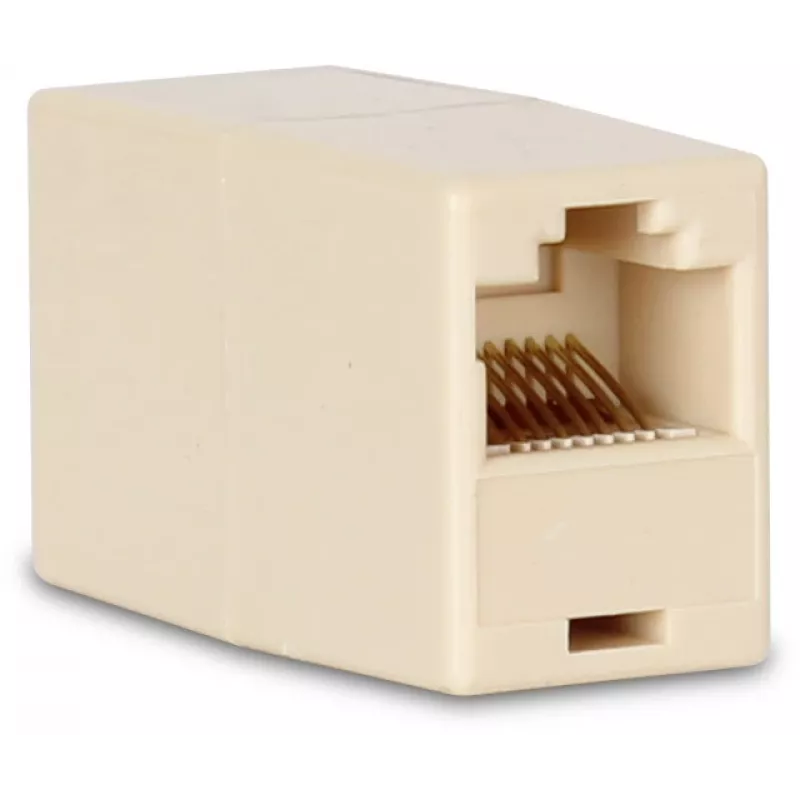 GETFORT GF-2G5E-BL-UTP RJ45 Cat.5e Inline Jungtis Female to Female UTP Light Grey