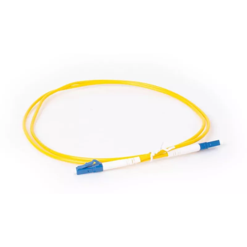 GETFORT GF-LULUS5 vienmodis LC/UPC–LC/UPC simplex šviesolaidžio jungiamasis laidas, 5 m, 9/125 µm, geltonas
