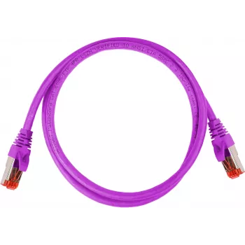 GETFORT Cat.6A S/FTP LSOH Patch Cable 1m Violetinė