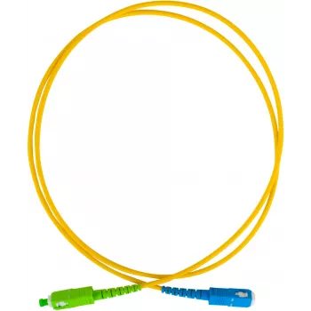 GETFORT GF-SUSAS5 vienmodis šviesolaidinis šuoras SC/UPC – SC/APC, simplex, 5 m, LSZH, geltonas